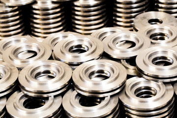 Metal products made by casting techniques closeup