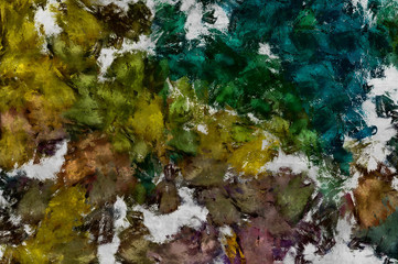 Oil painting abstraction for creating interior design wall art prints or decorate textile and fabric production. Bright beautiful background in artistic elements and details. Fashion stylish texture.