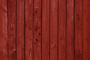 Blank red wooden plank wall background