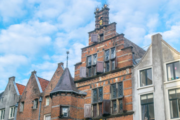 Fototapeta na wymiar View at the Sint Stevenskerkhof