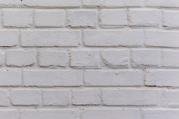 Background of white brick wall.