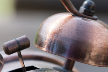 macro shot of a bell