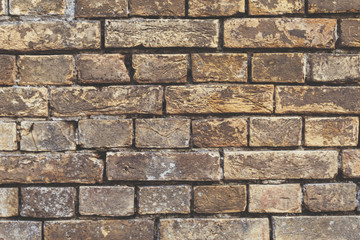 Texture of the old brick wall.