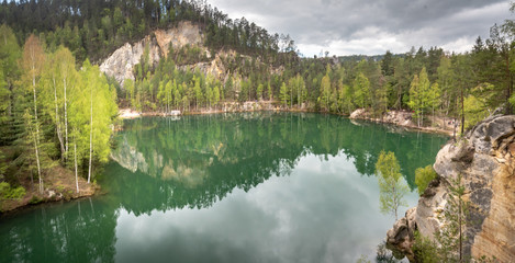 Jezioro Adrspaskie skalne miasto, Teplice nad Metuji © Miroslaw
