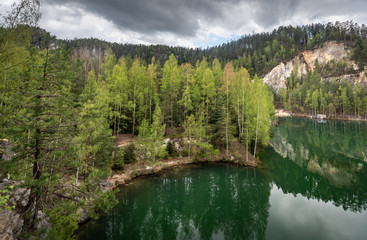 Jezioro Adrspaskie skalne miasto, Teplice nad Metuji © Miroslaw