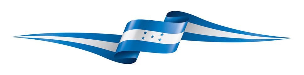 Honduras flag, vector illustration on a white background