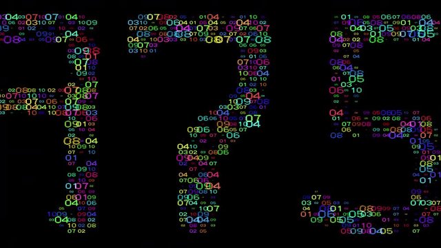 numbers code information counting digital