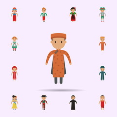 Naklejka premium Vietnamese, man cartoon icon. Universal set of people around the world for website design and development, app development