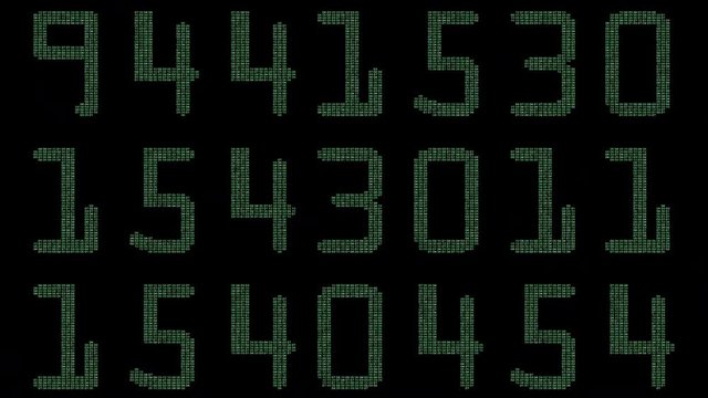 numbers code information counting digital