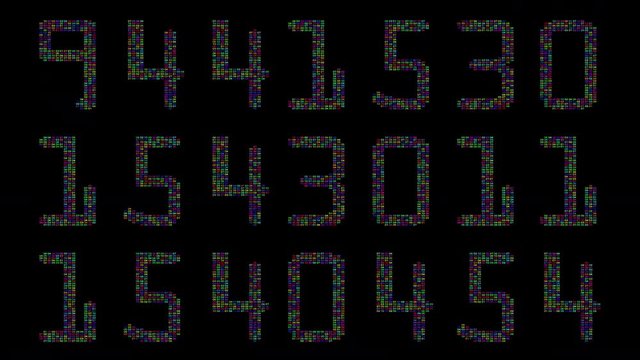 numbers code information counting digital