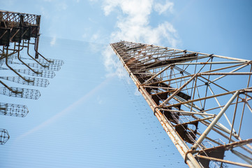 Telecommunication radio center in Pripyat, Chernobyl area known as 