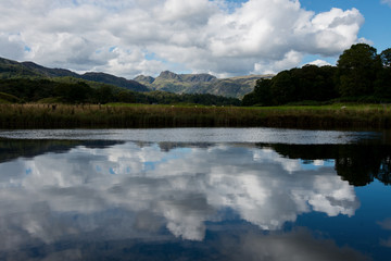 Fototapeta na wymiar Scenic Langdale Valley in the Lake District
