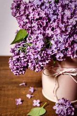 Beautiful bouquet of lilacs