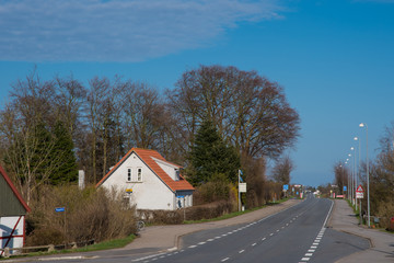 Countryside village of Gl. Kalvehave in Denmark