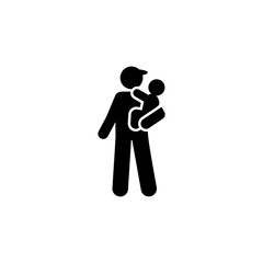 Dad, childcare, baby icon. Element of parent icon. Premium quality graphic design icon. Signs and symbols collection icon for websites, web design