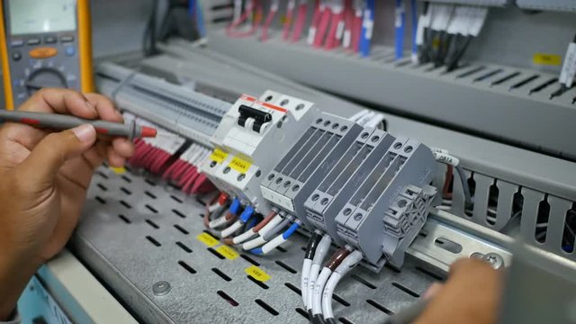 Engineer to check electrical signal in control panel 
