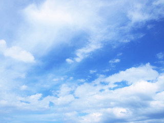 Naklejka na ściany i meble Cloud and blue sky