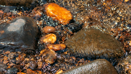 Close-up view of water stream