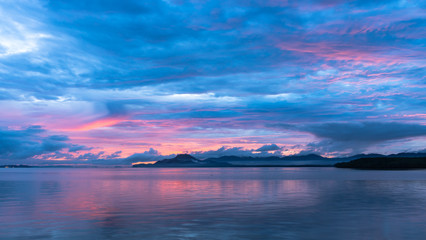 Landscape of clouds over the sea at sunrise © khamkula