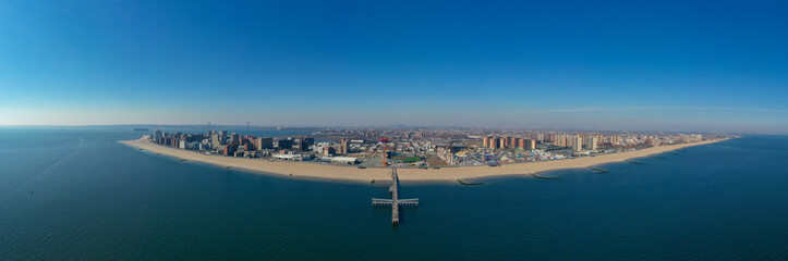 Coney Island Beach Panorama - New York City