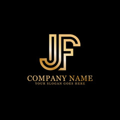 Obraz premium JF LUXURY INITIAL LETTER LOGO VECTOR