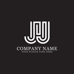 JJ initial Letter logo design