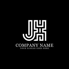 Fototapeta na wymiar JX initial Letter logo design
