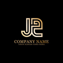 Jz LUXURY INITIAL LETTER  LOGO VECTOR