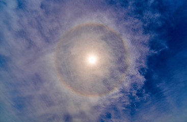 太陽のハロー現象