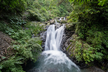 Beautiful landscape around Xinliao waterfall trail