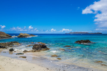 Ocean surf on the rocky beach