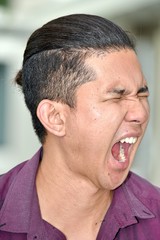 Obraz premium A Stressful Adult Male