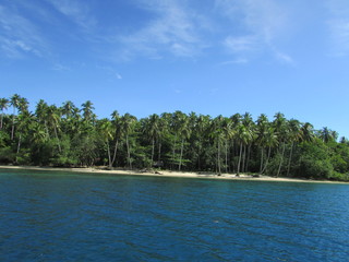 Beach View in Nusi Island Nabire Papua Indonesia 