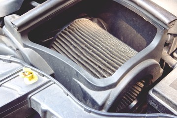 detail of Car air filter background close up