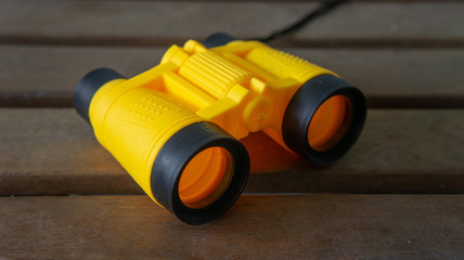 Yellow binocular.