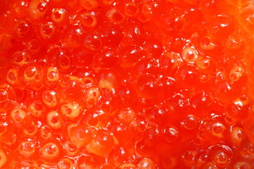 Natural salted fish red caviar