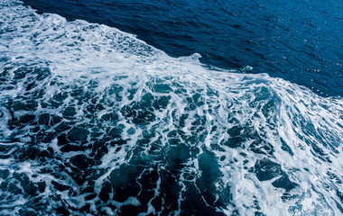 Sea water foam Ship track in the ocean, Water texture