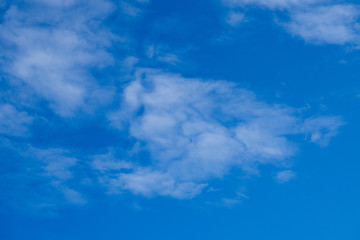 Blue sky background with white clouds