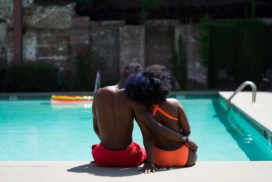 Couple Poolside