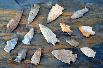  Real American Indian Arrowheads found in East Texas.