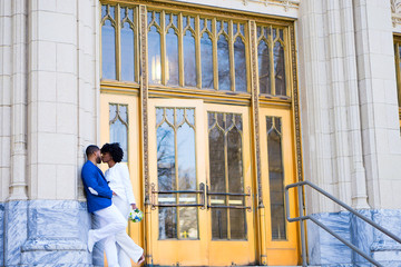 Married Couple Smiling and In Love