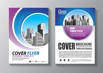 Business abstract vector template. Brochure design, cover modern layout, annual report, poster, flyer in A4 with colorful triangles, geometric shapes for tech, science, market with light background