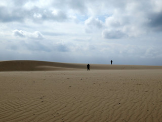 Large sandy stretch inland from Costa de la Lyz, Andalusia
