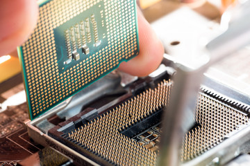 Abstract,close up of Mainboard Electronic computer background. (logic board,cpu motherboard,Main board,system board,mobo)