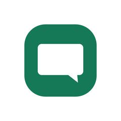 Naklejka premium Speech bubble, speech balloon, chat bubble vector icon for apps and websites