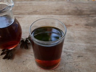 cup of tea and black coffee