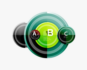 Circular pattern, abstract circles composition