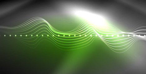 Neon lines shiny glowing background