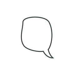 Fototapeta premium Speech bubble, speech balloon, chat bubble vector icon for apps and websites