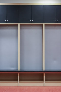 Interior of a locker/changing room